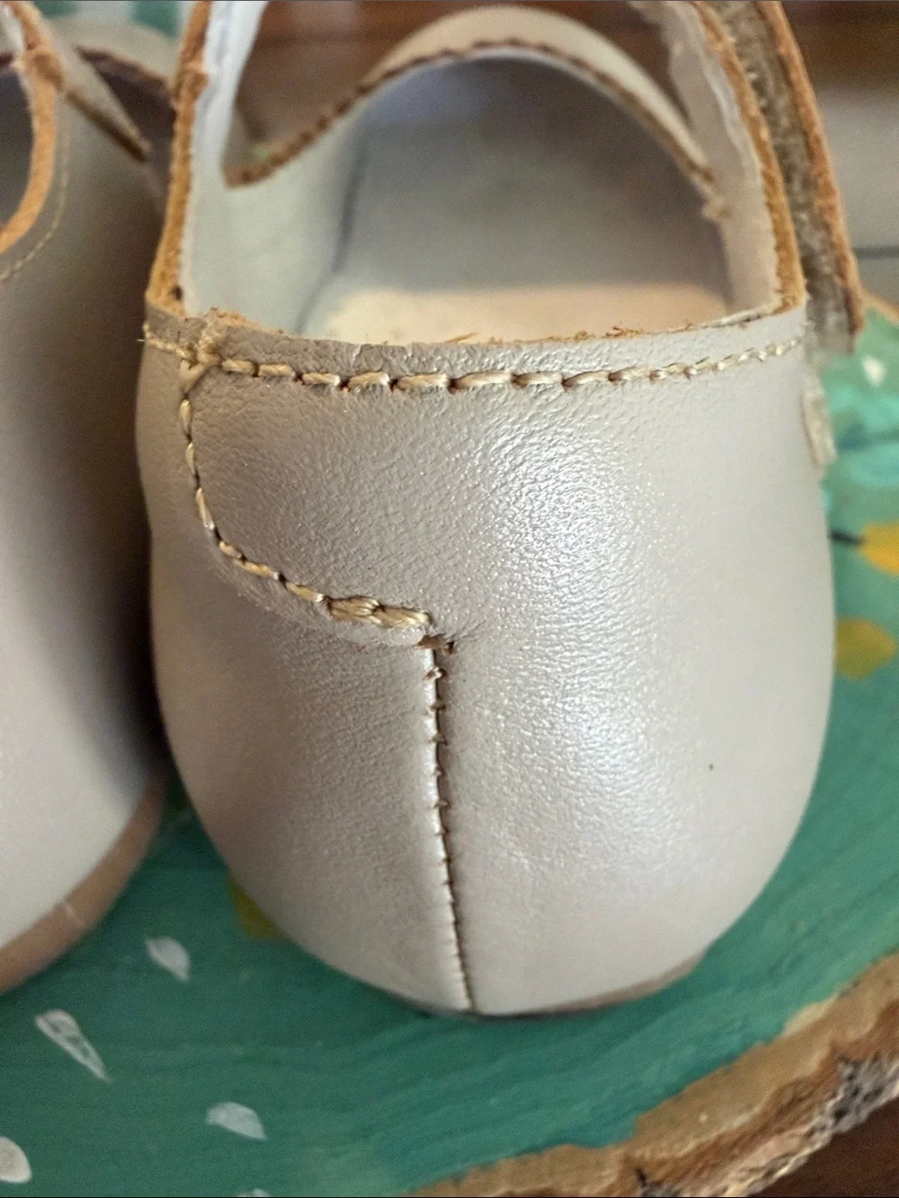L'Amour Cream Mary Jane Dress Shoes for Kids